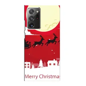 Різдвяні Чохли для Samsung Galaxy Note 20 Ultra (VPrint) (Санта з оленями)
