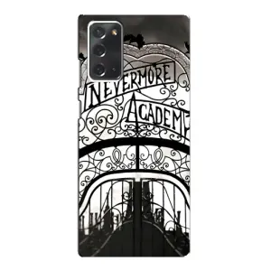 Чехол с дизайном Венздей 2 на Samsung Galaxy Note 20 (Ворота Академии Невермор)