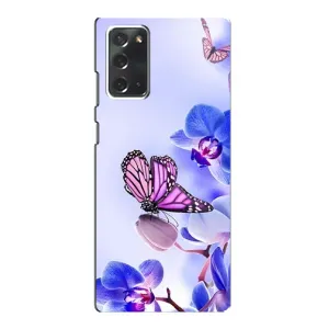 Чехлы с Цветами для Samsung Galaxy Note 20 (VPrint) (Бабочка на цветочке)
