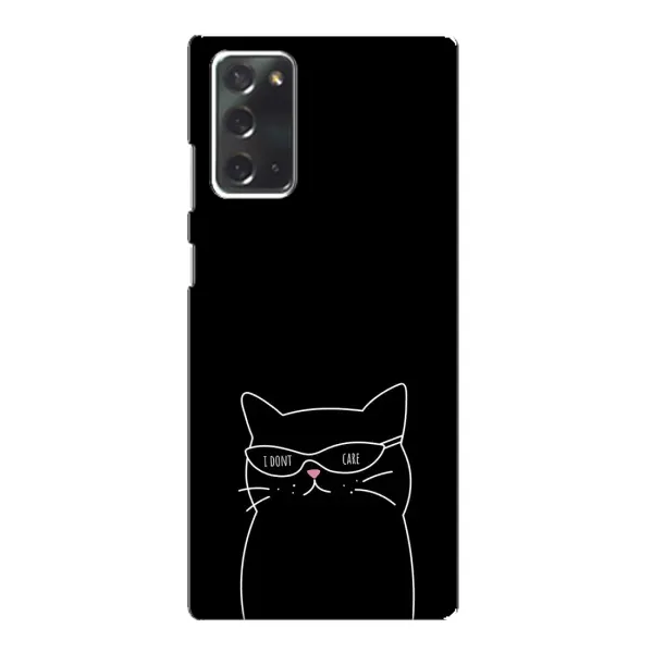 Чохол з принтом «Байдужий кіт» для Samsung Galaxy Note 20