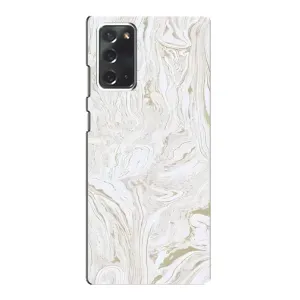 Мраморный чехол на Samsung Galaxy Note 20 (VPrint) (Белый мрамор)