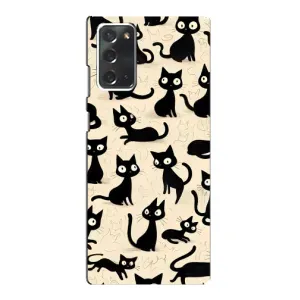 Чохол з принтом «Чорні коти» для Samsung Galaxy Note 20
