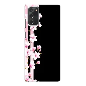Чехол для Самсунг Галакси Нот 20 - с принтом (Дизайнерские) (AlphaPrint) (Цветочки)