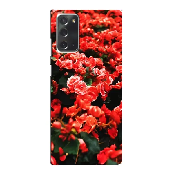 Чехол с принтом «Цветы красные» для Samsung Galaxy Note 20