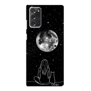 Чохол з принтом «Дівчина з котом» для Samsung Galaxy Note 20