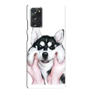 Чехлы с собаками для Samsung Galaxy Note 20 (VPrint) (Довольный Хаски)