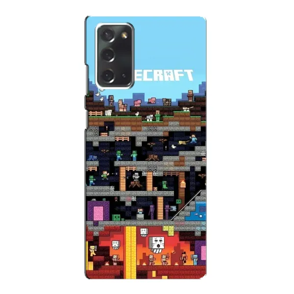 Чехол с принтом «фон Minecraft» для Samsung Galaxy Note 20