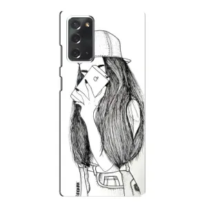 Чехол с печатью для Samsung Galaxy Note 20 - (Мода) (AlphaPrint) (Фото девочки)
