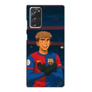 Чехол с футболистом Ламин Ямаль Samsung Galaxy Note 20 (Футболист Ямаль)