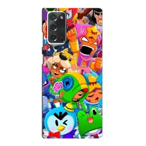 Чехлы Brawl Stars для Samsung Galaxy Note 20 (AlphaPrint) (Герои Бравл Старс)