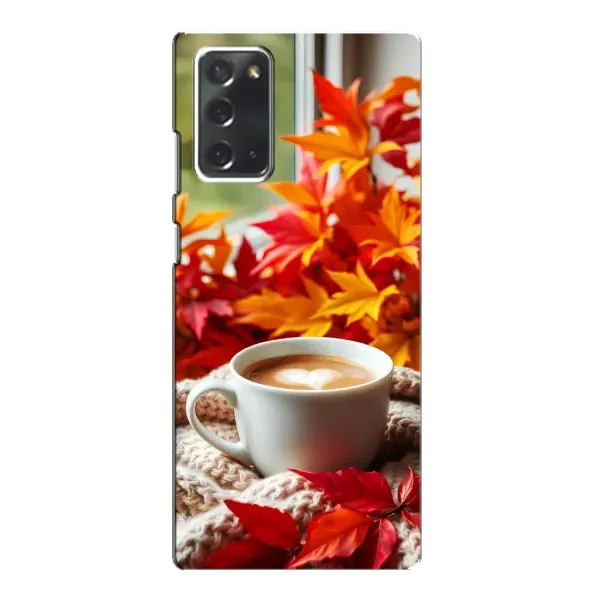Чохол з принтом «Кава та листя» для Samsung Galaxy Note 20 Чохол з принтом «Кава та листя» для Samsung Galaxy Note 20