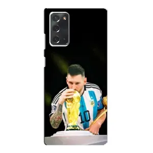 Чехлы для Samsung Galaxy Note 20 (Leo чемпион) (AlphaPrint) (Кубок Месси)