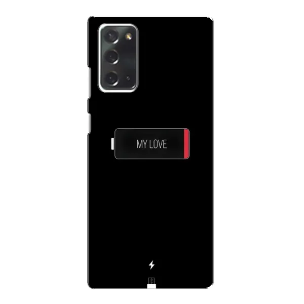 Чехол с принтом «Love battery» для Samsung Galaxy Note 20
