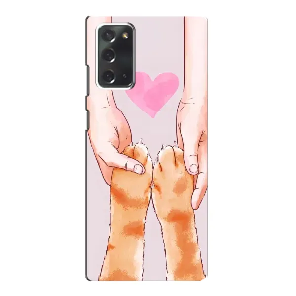 Чохол з принтом «Любовь до котиків» для Samsung Galaxy Note 20