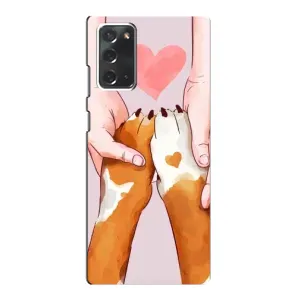 Чехлы с собаками для Samsung Galaxy Note 20 (VPrint) (Любовь к собакам)