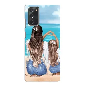 Чехол с печатью для Samsung Galaxy Note 20 - (Мама с ребенком) (AlphaPrint) (Мама с доченькой)