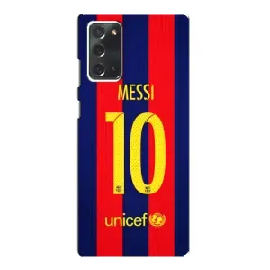 Чехлы Месси для Samsung Galaxy Note 20 (AlphaPrint) (Messi Barca 10)