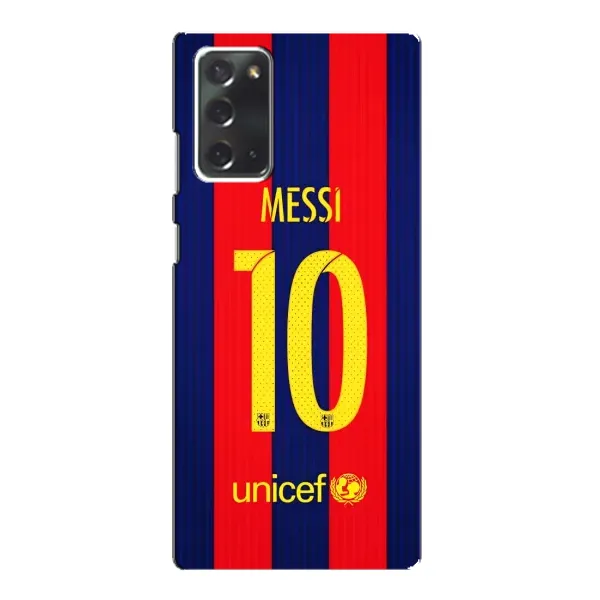 Чехол с принтом «Messi Barca 10» для Samsung Galaxy Note 20