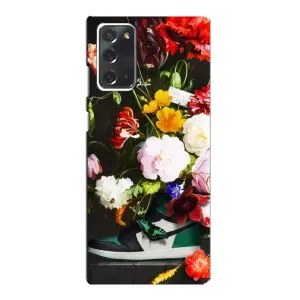 Брендновые Чехлы для Samsung Galaxy Note 20 - (PREMIUMPrint) (Nike цветы)