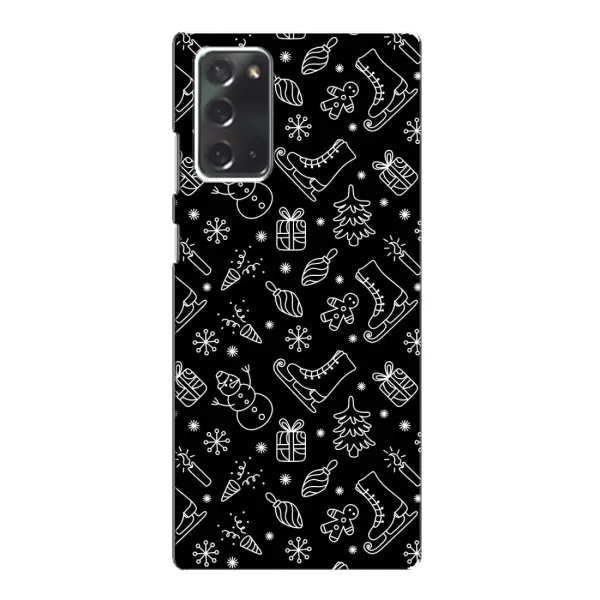 Чохол з принтом «Новорічний фон» для Samsung Galaxy Note 20