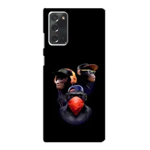 Чехол с Обезьянами Samsung Galaxy Note 20 - (AlphaPrint) (Три обезьяны)
