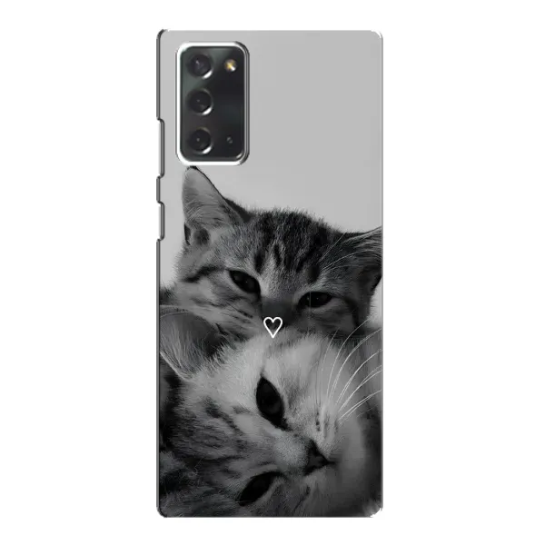 Чохол з принтом «Пара котів» для Samsung Galaxy Note 20