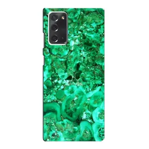 Мраморный чехол на Samsung Galaxy Note 20 (VPrint) (Салатный Мрамор)