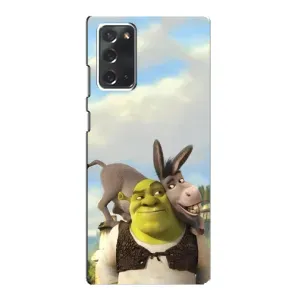 Чехол с мультфильмом Шрек на Samsung Galaxy Note 20 (Шрек и Осел)