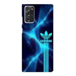 Чехлы Адидас для Samsung Galaxy Note 20 (AlphaPrint) (Синий Адидас)