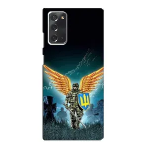Чехлы с картинкой ЗСУ для Samsung Galaxy Note 20 (AlphaPrint) (Солдат ЗСУ)