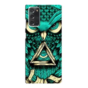 Чехол с птицами на Samsung Galaxy Note 20 (VPrint) (Сова с глазом)