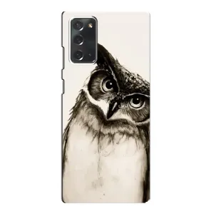 Чехол с птицами на Samsung Galaxy Note 20 (VPrint) (Сова)