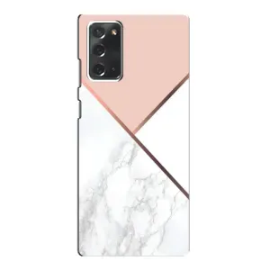 Мраморный чехол на Samsung Galaxy Note 20 (VPrint) (Тройной мрамор)
