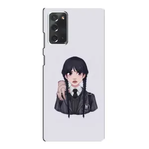 Чехлы Венсдей на Samsung Galaxy Note 20 Уэнсдей (AlphaPrint) (Уэнздей и Вещь)
