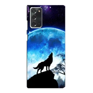 Защитные чехлы для Самсунг Галакси Нот 20 (AlphaPrint) (ХИТ продаж) ВОЛК (Волк на луну)