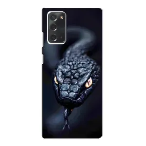 Чохол з картинкою 'Хижаки' для Samsung Galaxy Note 20 (Чорна змія)