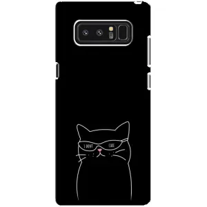 Чохол з принтом «Байдужий кіт» для Samsung Galaxy Note 8 (N950)