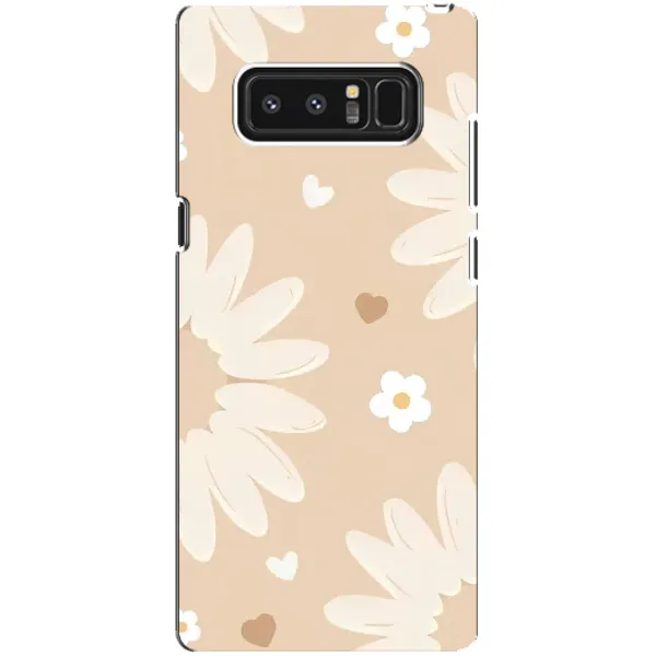 Чохол з принтом «Бежеві квіти» для Samsung Galaxy Note 8 (N950)
