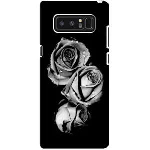 Чохол з картинкою (Стильні) Самсунг Ноут 8, N950 - (AlphaPrint) (Чорна троянда)