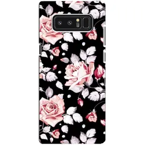 Чохли з квітами для samsung Galaxy Note 8 (VPrint) (Квіти на чорному)