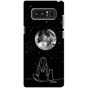 Чохол з принтом «Дівчина з котом» для Samsung Galaxy Note 8 (N950)