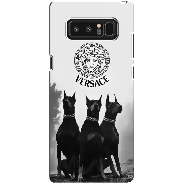 Чохол з принтом «Доберман Версаче» для Samsung Galaxy Note 8 (N950)