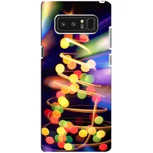 Новорічні Чохли для Самсунг Ноут 8, N950 (VPrint) (Ялинка в огоньках)