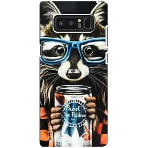 Чохол з принтом для Самсунг Ноут 8, N950 - (Прикольні) (AlphaPrint) (Єнот з банкою)