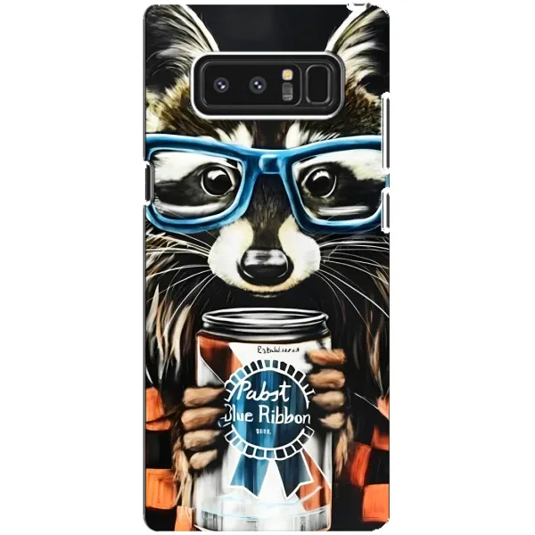 Чехол с принтом «Енот с банкой» для Samsung Galaxy Note 8 (N950)