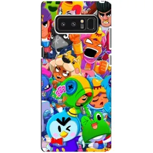 Чехол для samsung Galaxy Note 8 Бравл Старс (VPrint) (Герої Бравл Старс)