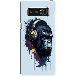 Чохол з Мавпами samsung Galaxy Note 8 - (AlphaPrint) (Горила в навушниках)
