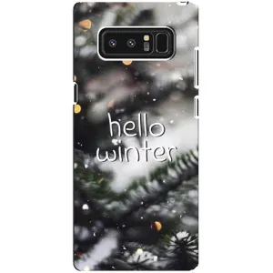 Новорічні, Святкові Чохли для samsung Galaxy Note 8 - 2024 год (Hello winter)
