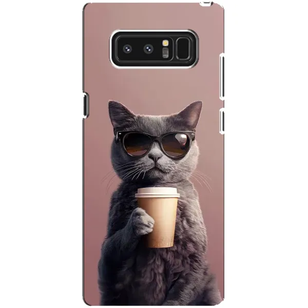 Чехол с принтом «Кот с кофе» для Samsung Galaxy Note 8 (N950) Чехол с принтом «Кот с кофе» для Samsung Galaxy Note 8 (N950)