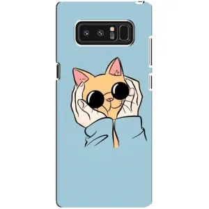 Чохол на Самсунг Ноут 8, N950 з Котиками (VPrint) (Котик в окулярах)